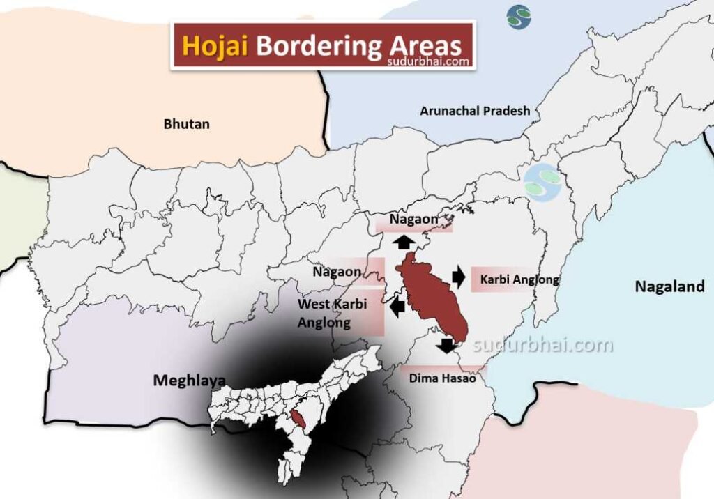 Hojai Nearby districts