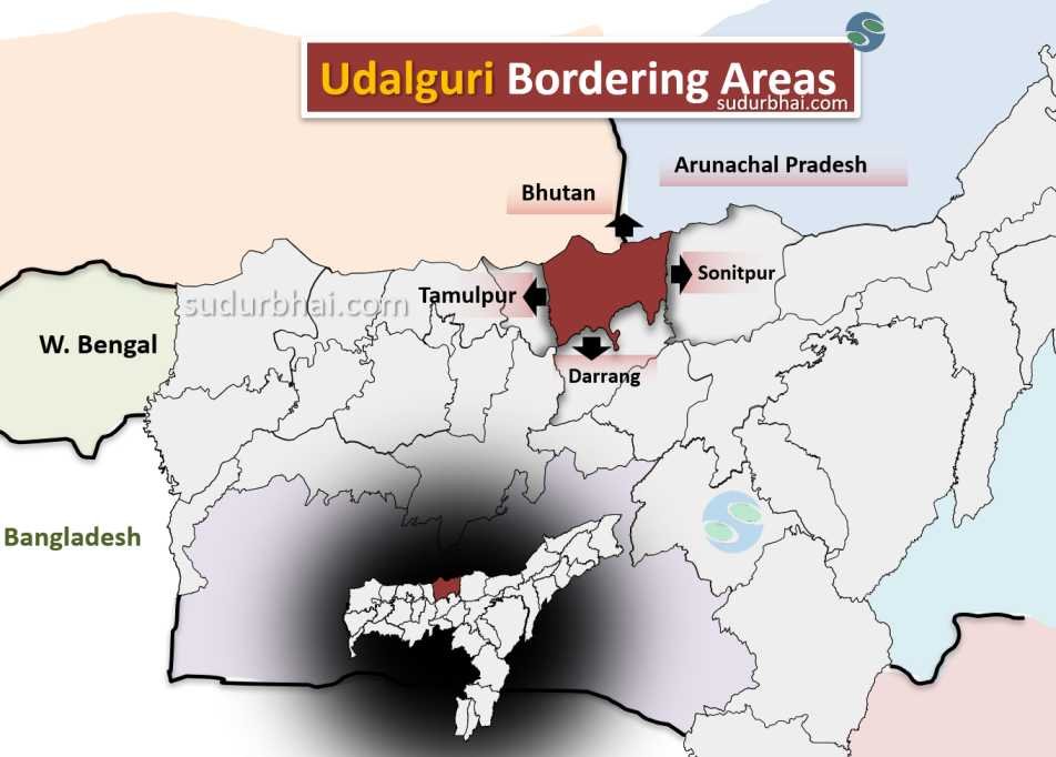 Udalguri Bordering districts