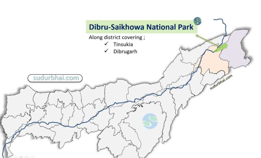 Dibru-Saikhowa National Park Map