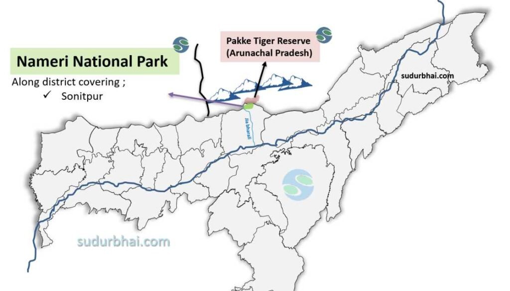 Nameri National Park Map