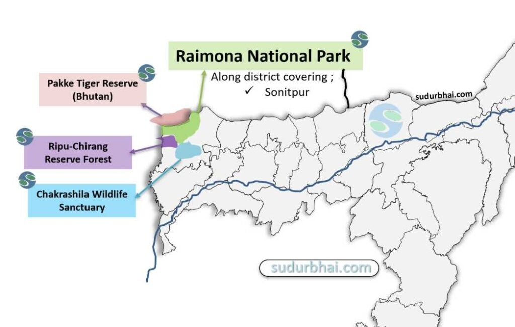 Raimona National Park Map
