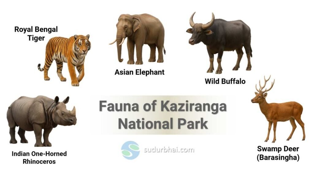 Animals in Kaziranga National Park