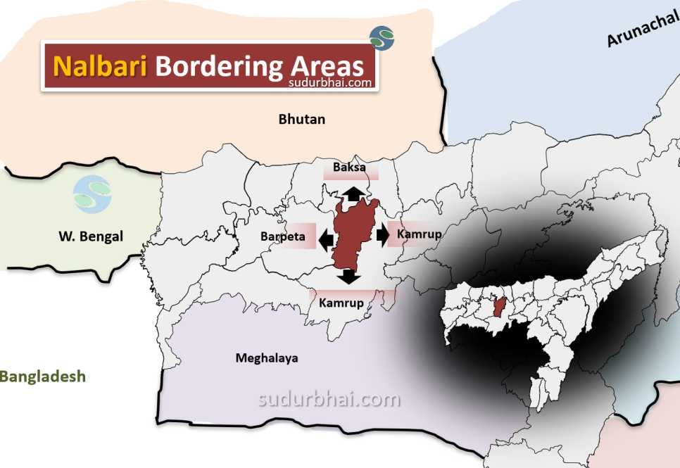 Nalbari neighbouring districts