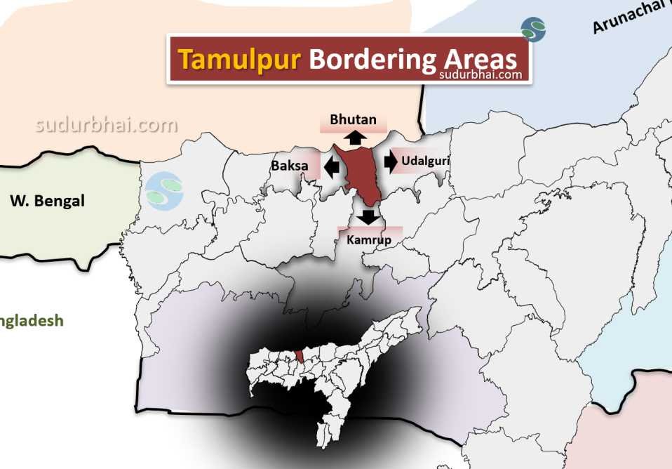 Tamulpur Bordering districts