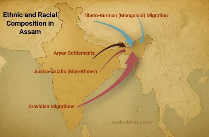 Ethnic composition in Assam