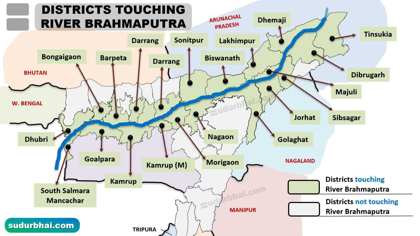Brahmaputra touching districts