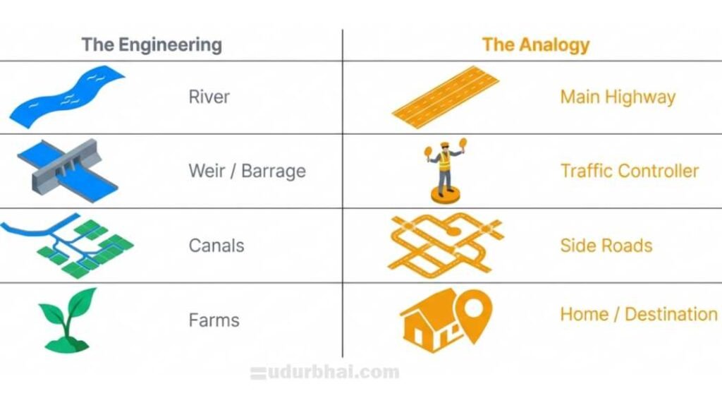 Flow irrigation Analogy