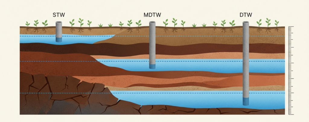 Tube Well irrigation - Shallow, Medium and Deep