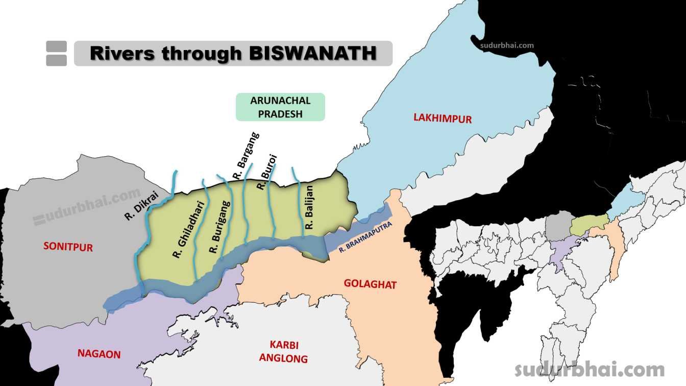 Rivers through Biswanath