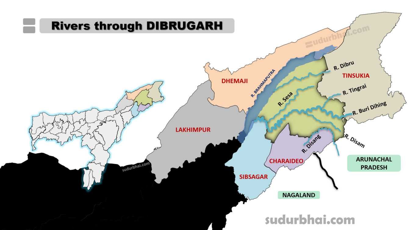 Rivers through Dibrugarh