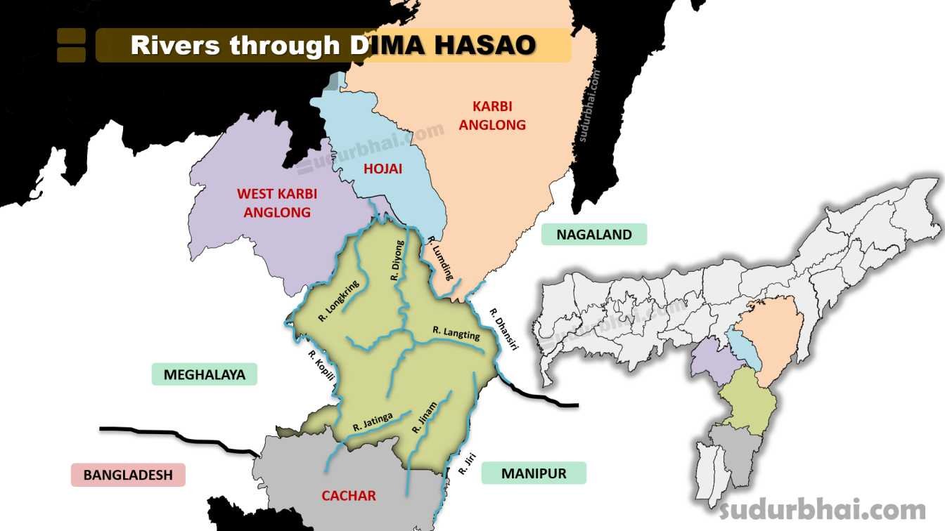 Rivers through Dima Hasao