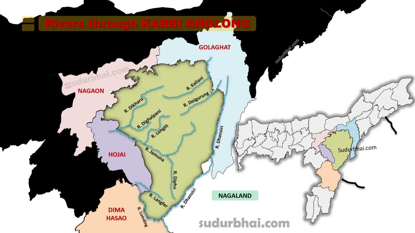 Rivers through Karbi Anglong