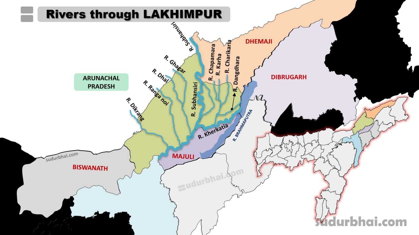 Rivers through Lakhimpur