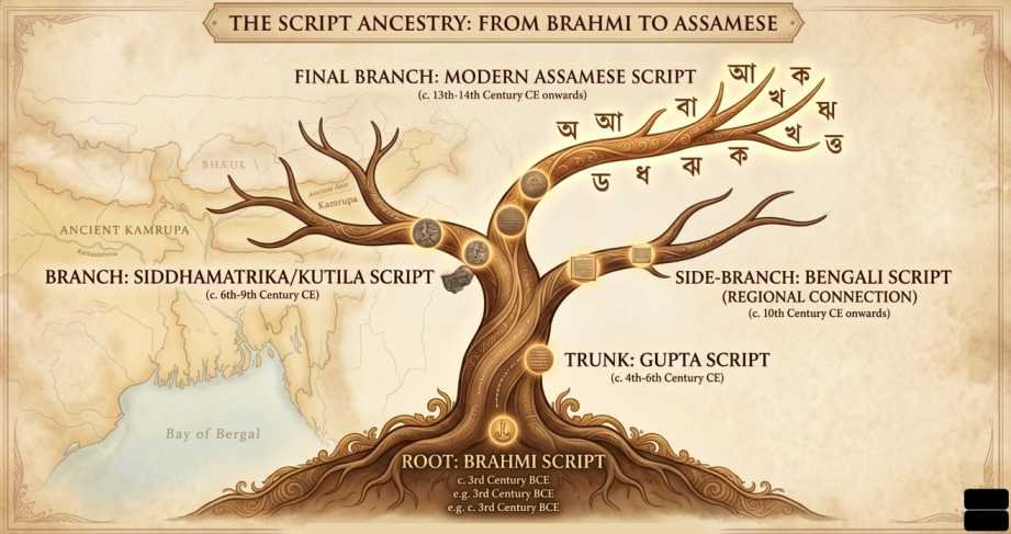 Brahmi script to Assamese Language | sudurbhai.com