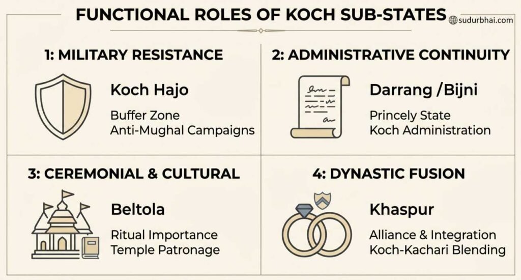 Functional role - koch sub states | sudurbhai.com