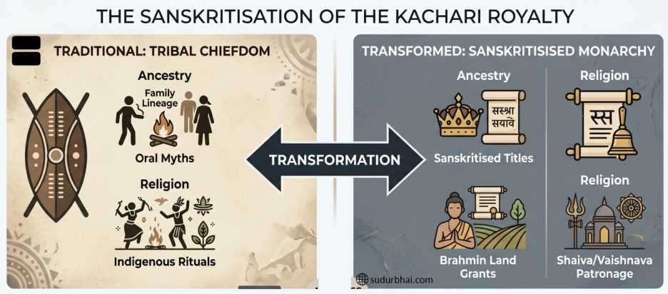 Kachari royalty sanskritization | sudurbhai.com