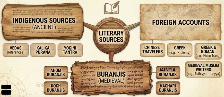 Literary sources of Assam History | sudurbhai.com