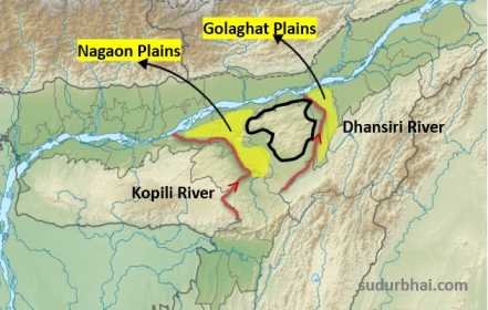 Assam Karbi Anglong Plateau seperated by Hameran Plateau and Naga Hills