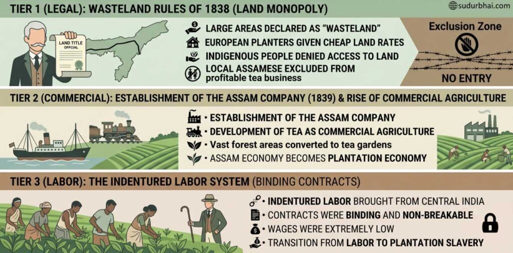 Assam Plantation Economy by British