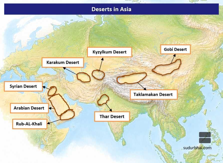 Deserts in Asia
