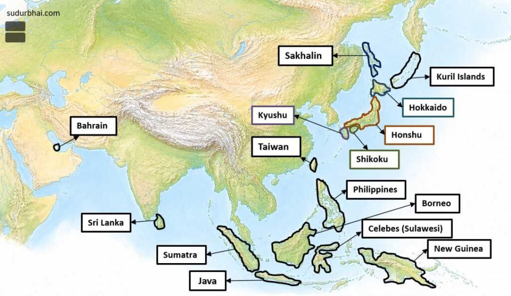 Islands in Asia