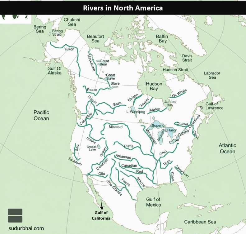 North America Rivers