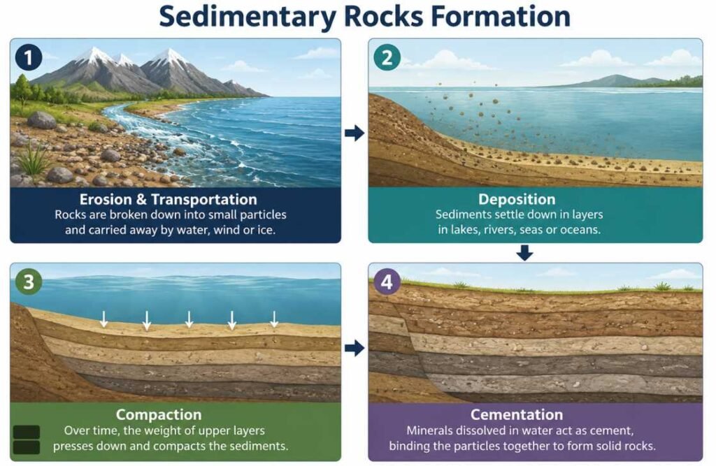 sedimentary rocks formation